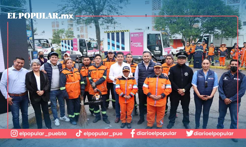 Limpieza urbana integral en la Ciudad de Puebla