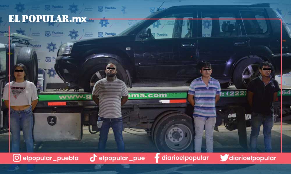 SSC detiene a 5 por robo de vehículo en Puebla