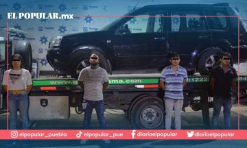 SSC detiene a 5 por robo de vehículo en Puebla