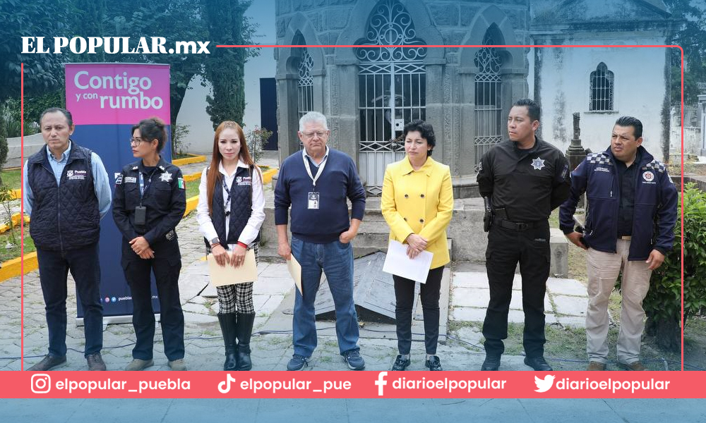 Alista Ayuntamiento de Puebla operativo de "Día de Muertos"