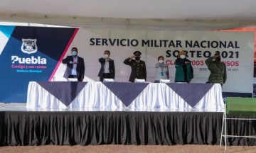 Sorteo para el servicio militar en Puebla