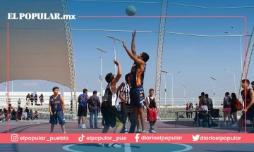 Realizan torneo poblano de basquetbol