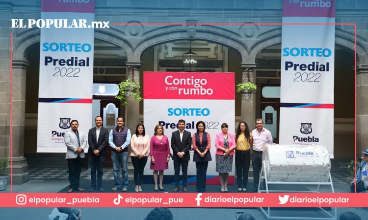 Ayuntamiento de Puebla realiza Sorteo Predial 2022