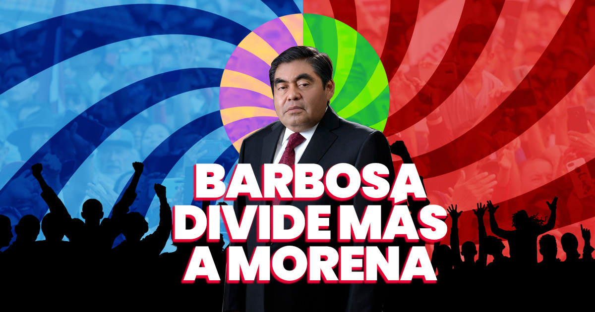 Marcha de Miguel Barbosa divide a morenistas de Puebla