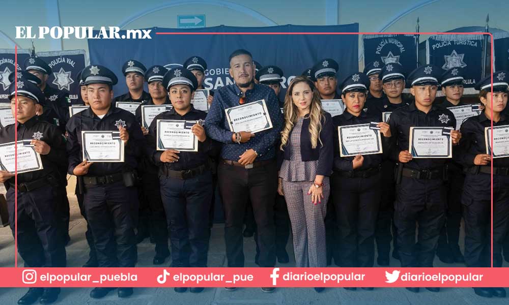27 nuevos policías para San Pedro Cholula