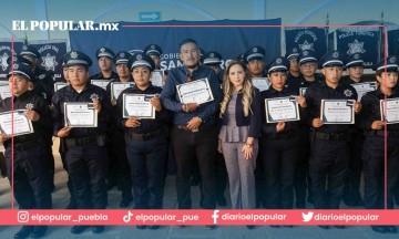 27 nuevos policías para San Pedro Cholula