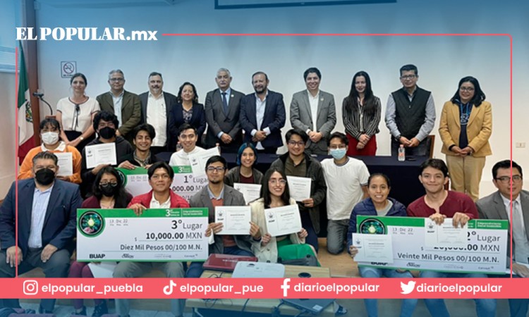Premia BUAP a estudiantes ganadores de concurso de Emprendimiento Social Sostenible