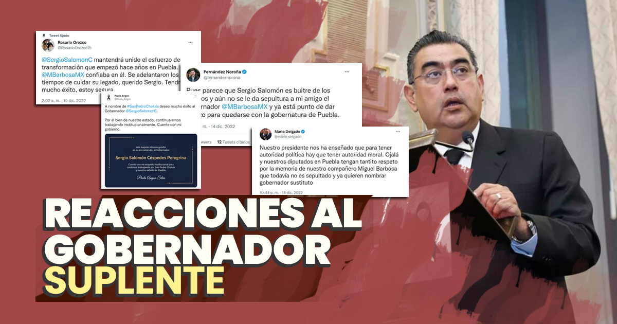 Figuras públicas reaccionan a nombramiento de Sergio Salomón Céspedes