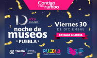 Ayuntamiento de Puebla invita a participar en la última Noche de Museos de 2022