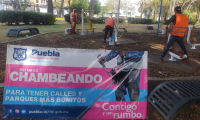 Ayuntamiento de Puebla restaura calles, parques y jardines de la ciudad