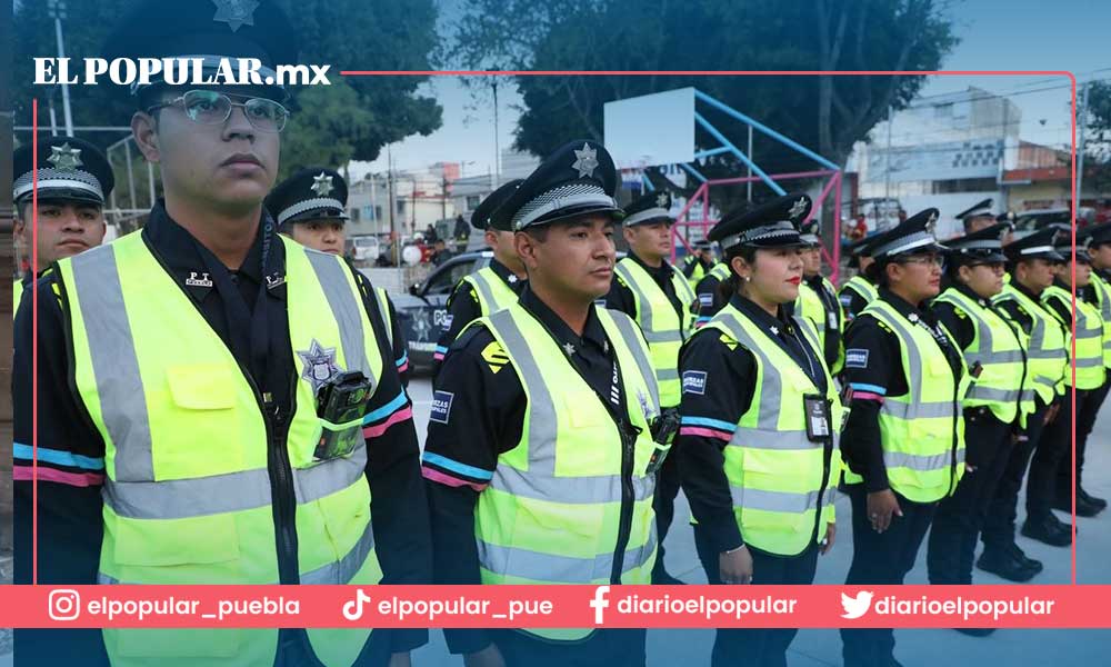 Eduardo Rivera fortalece a la policía de Puebla  con equipamiento nuevo