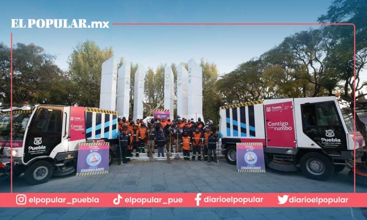 Calles de Puebla limpias y ordenadas, intervienen Bulevard 5 de Mayo