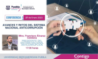 El Ayuntamiento de Puebla y la IBERO encabezan conferencia Avances y retos del Sistema Nacional Anticorrupción