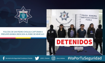 SSC detiene a banda delictiva por robo de vehículos