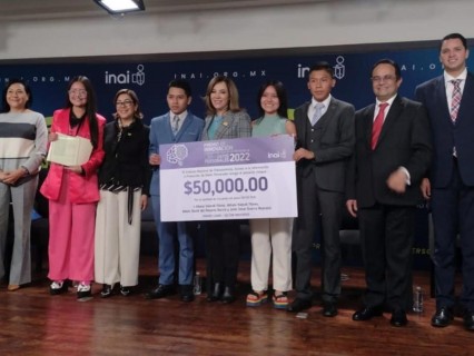 Estudiantes de la BUAP ganan Premio a la Innovación y Buenas Prácticas en la Protección de Datos Personales 2022