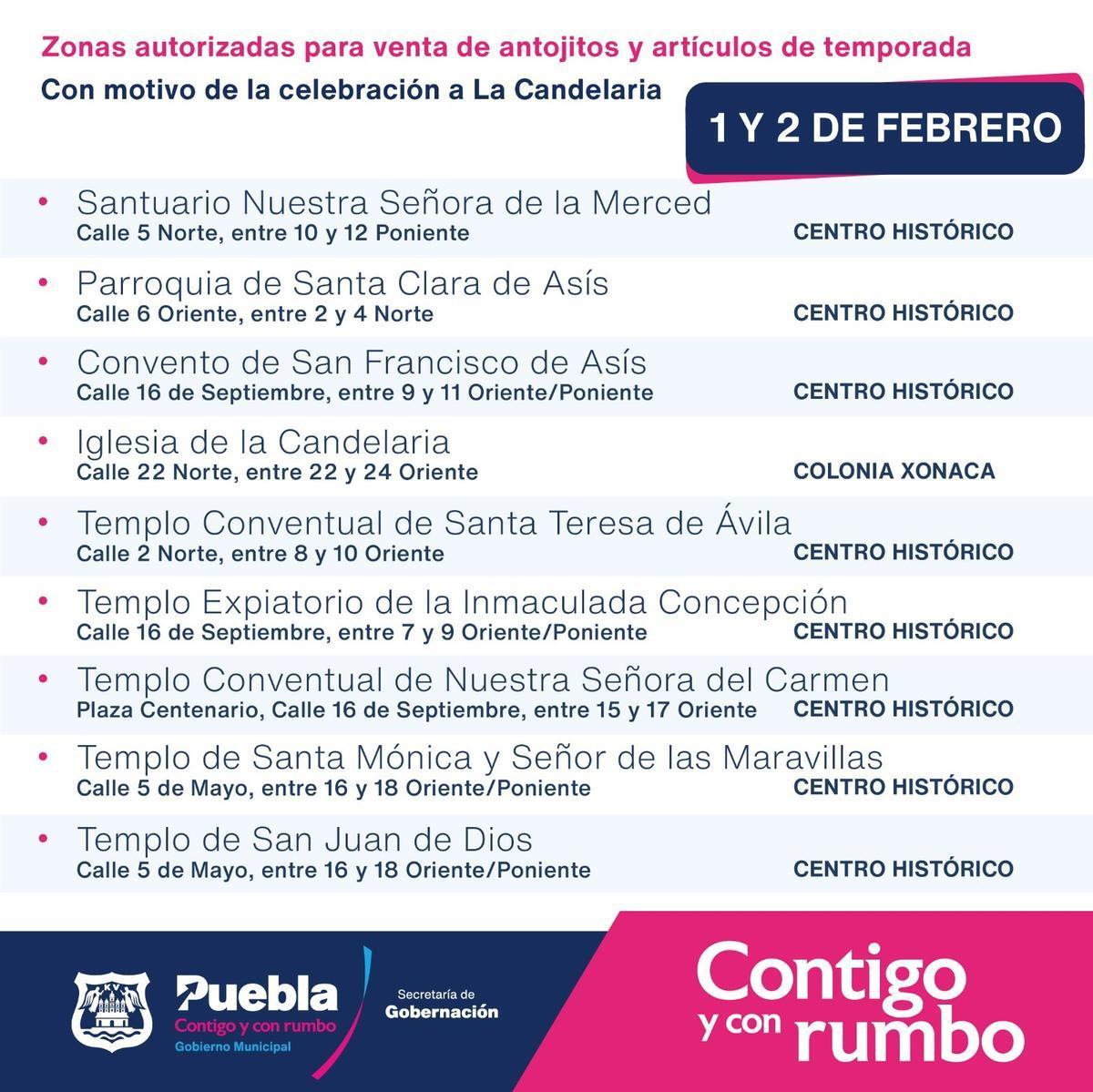 No habrá cierre de vialidades por Día de la Candelaria en Puebla