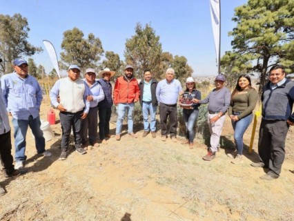 En San Pedro Cholula Paola Angón presenta corredor de Franjas Polinizadoras para Cultivos