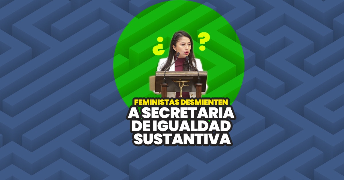 Edurne Ochoa asegura que secretaria de Igualdad Sustantiva no conoce procedimientos para bajar recursos federales