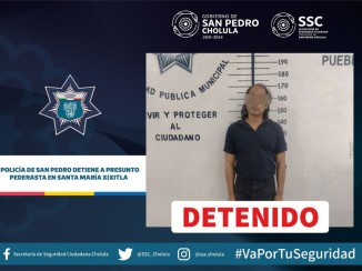Policía de San Pedro detiene a presunto pederasta en Santa María Xixitla