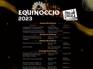 Presenta Paola Angón cartelera de actividades del Equinoccio 2023