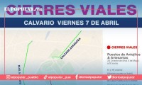 Ayuntamiento de Puebla anuncia cierres viales por la Procesión de Viernes Santo