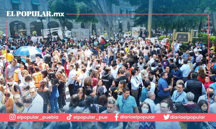 Ejercicio exitoso el Simulacro Nacional en el Municipio de Puebla