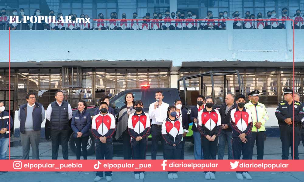 Ayuntamiento de Puebla realiza ‘Rally por tu seguridad’ en la Secundaria Héroes de la Reforma