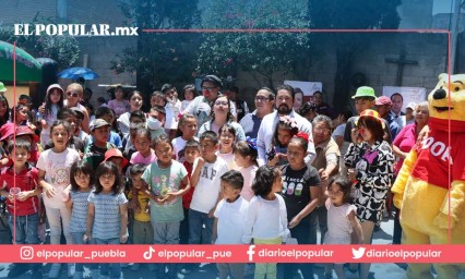 Carlos Evangelista, reitera su compromiso para legislar a favor de la niñez poblana.