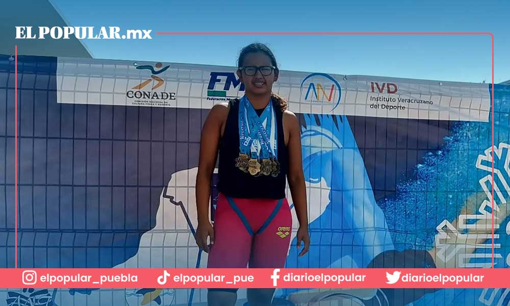 Dulce Yolotzin Cervantes Morales nadadora nacional comentó que Antorcha la apoyó cuando más lo necesitaba