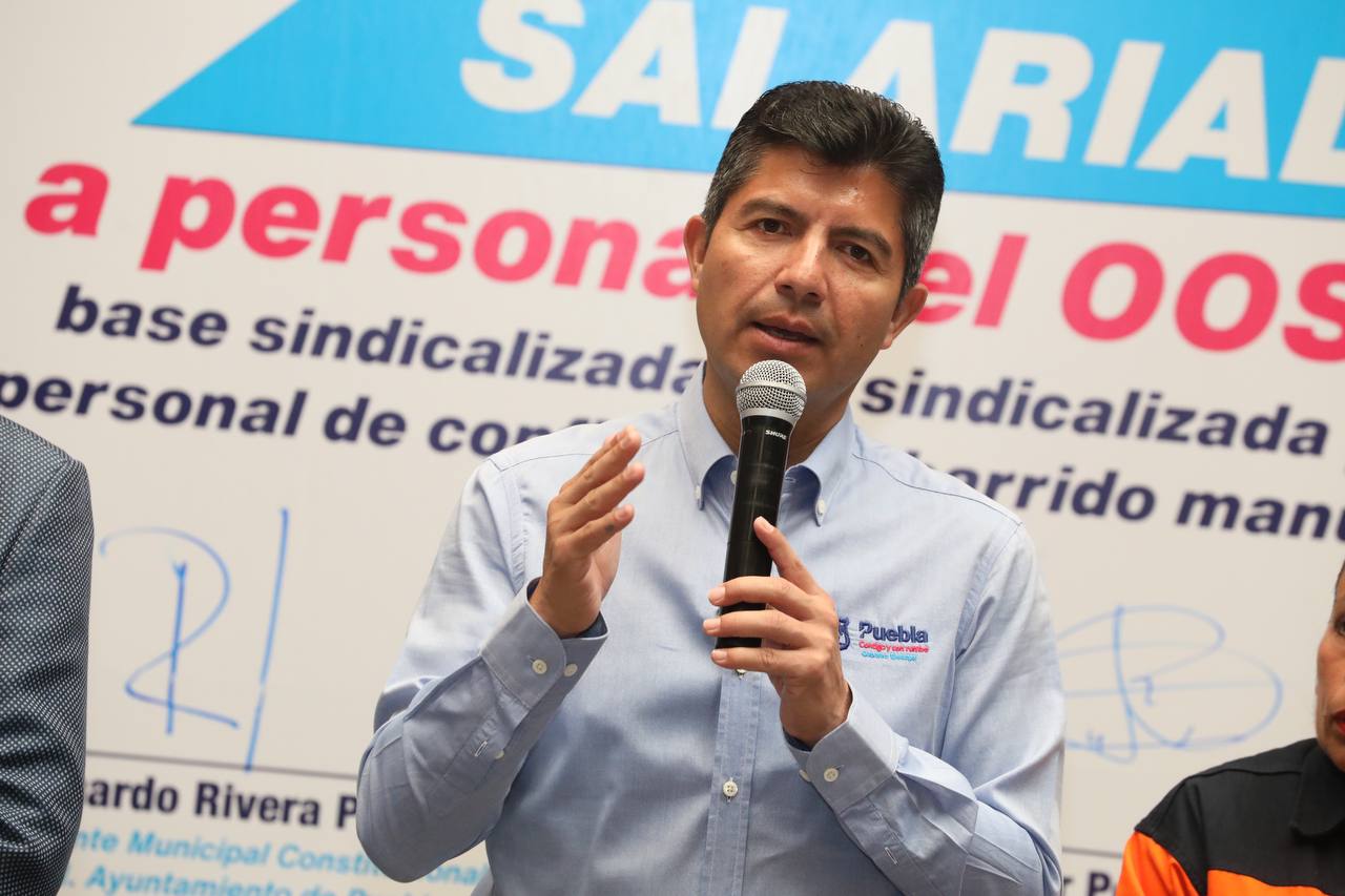 Eduardo Rivera Pérez llegó a un acuerdo con el Sindicato Ignacio Zaragoza para aumentar salario a naranjitas 