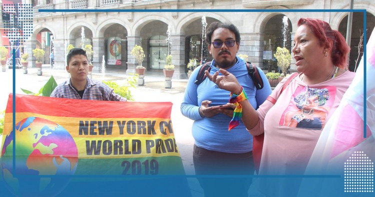 Protestan en Puebla por caso de homofobia y discriminación en Estrella Roja