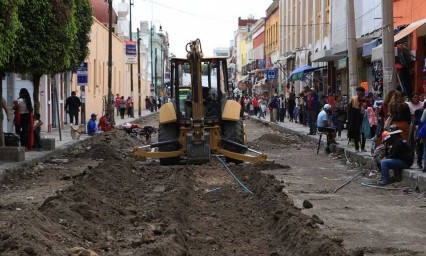 Avanza rehabilitación integral en las calles del Centro Histórico