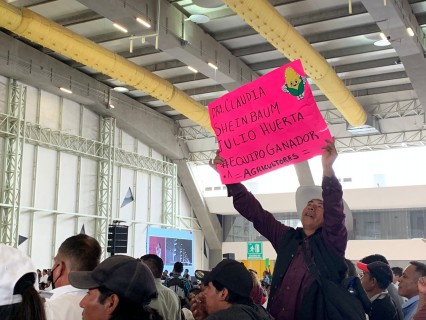 Claudia Sheinbaum re&uacute;ne a 40 mil poblanos en el Centro Expositor