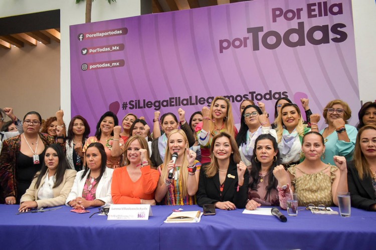 Mujeres en Puebla suman fuerzas para apoyar a Claudia Sheinbaum
