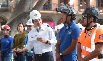 Ayuntamiento de Puebla interviene arbolado del centro histórico