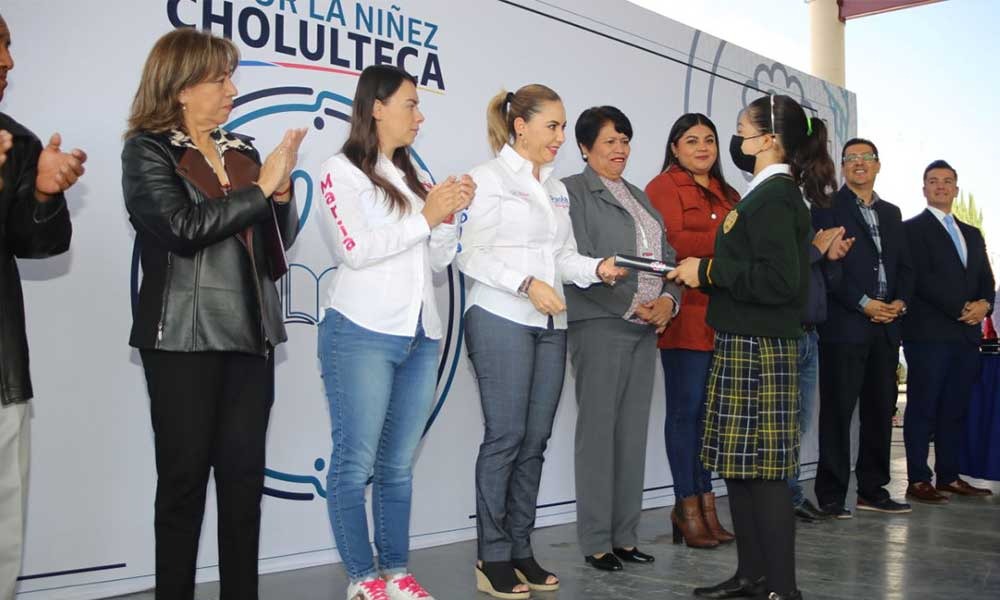 Paola Angon arranca programa “Va por la Niñez Cholulteca” que fortalece la información educativa