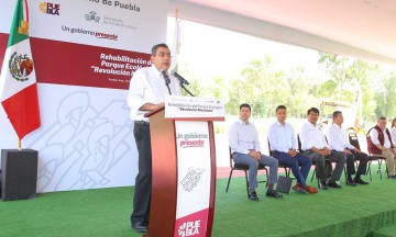 Con rehabilitación del Parque Ecológico, gobierno estatal cuida patrimonio de poblanos: Sergio Salomón