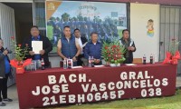 Alcalde de Esperanza clausura ciclo escolar en el Bachillerato José Vasconcelos