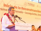 Inicio de la rehabilitación de la carretera La Colorada - Acatlán para impulsar el desarrollo regional en la Mixteca poblana