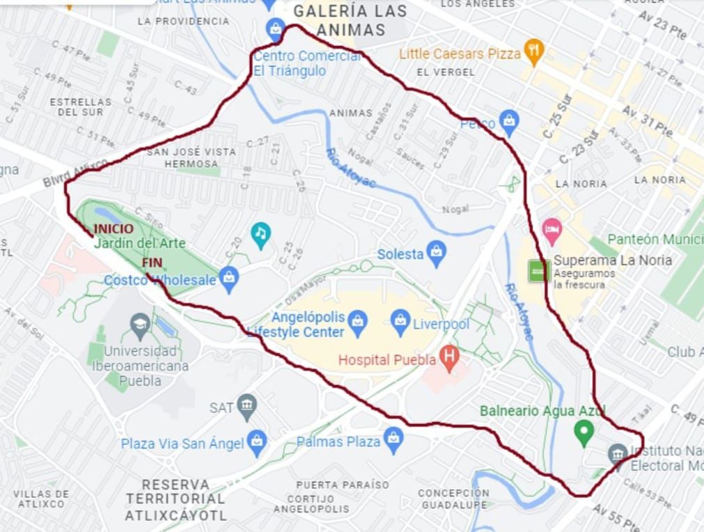 Recorrido de Caravana Pacífica contra la Trata de Personaa en Puebla
