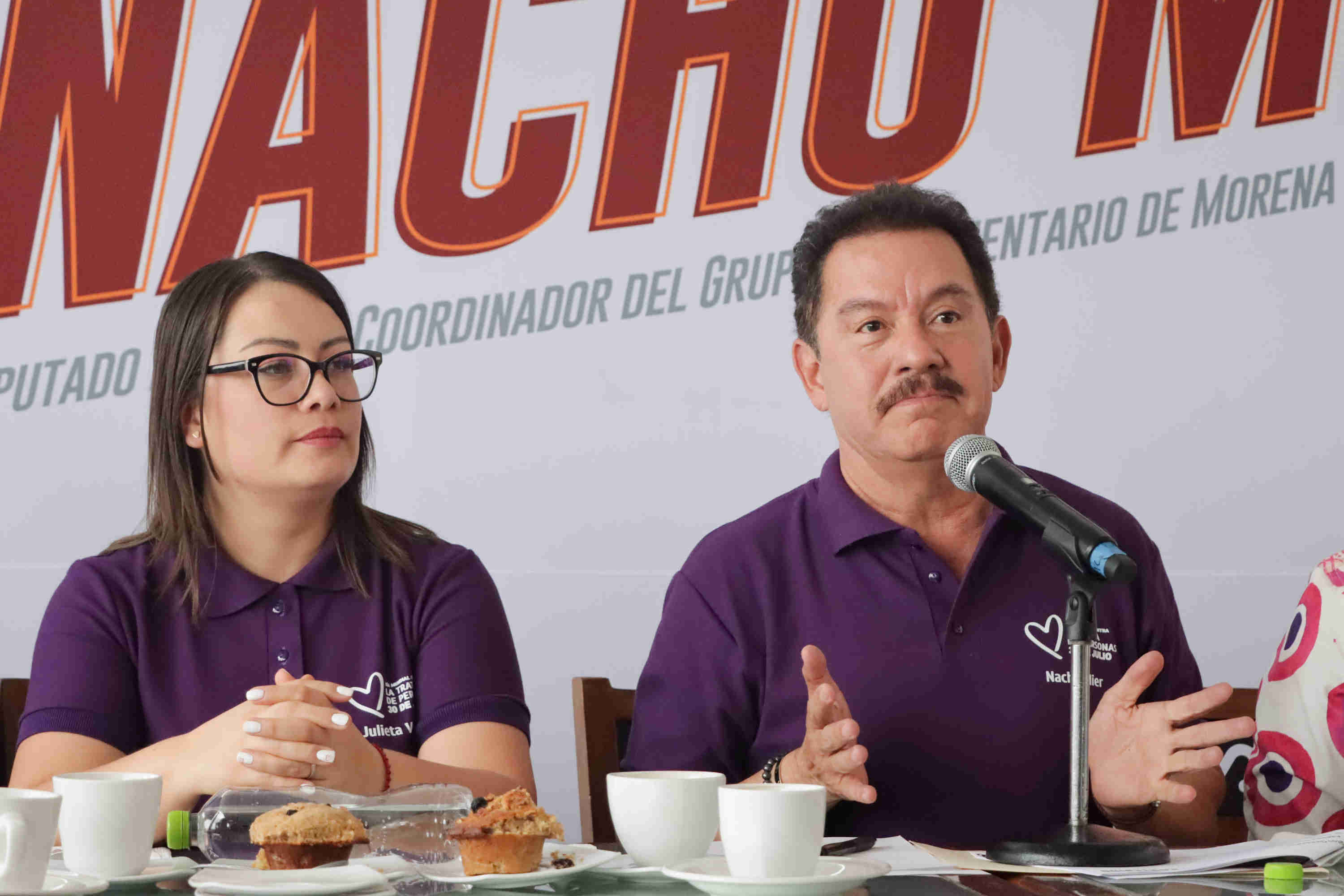 Ignacio Mier junto con Julieta Vences para visibilizar la trata de personas