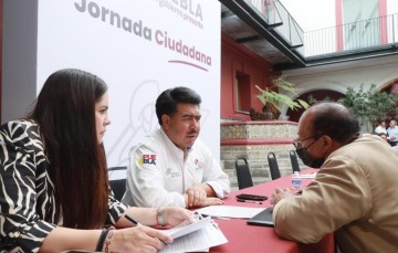 El secretario de Gobernación, Javier Aquino Limón encabezó la “Jornada Ciudadana”, en representación del mandatario, para dar atención a las demandas de la población