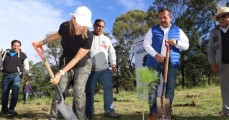 Paola Angon encabeza jornada "Va por el pulmón cholulteca" sembrando 2 mil árboles en el Zapotecas