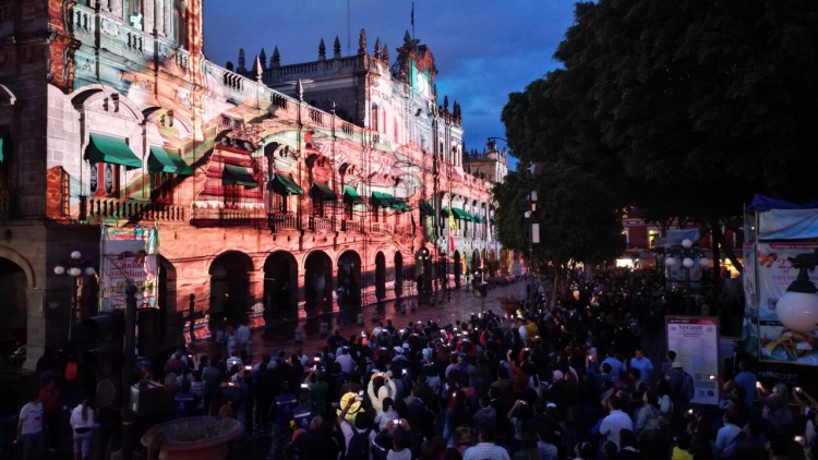 Video Mapping “Puebla: ciudad de guardianes” maravilló a más de 15 mil personas