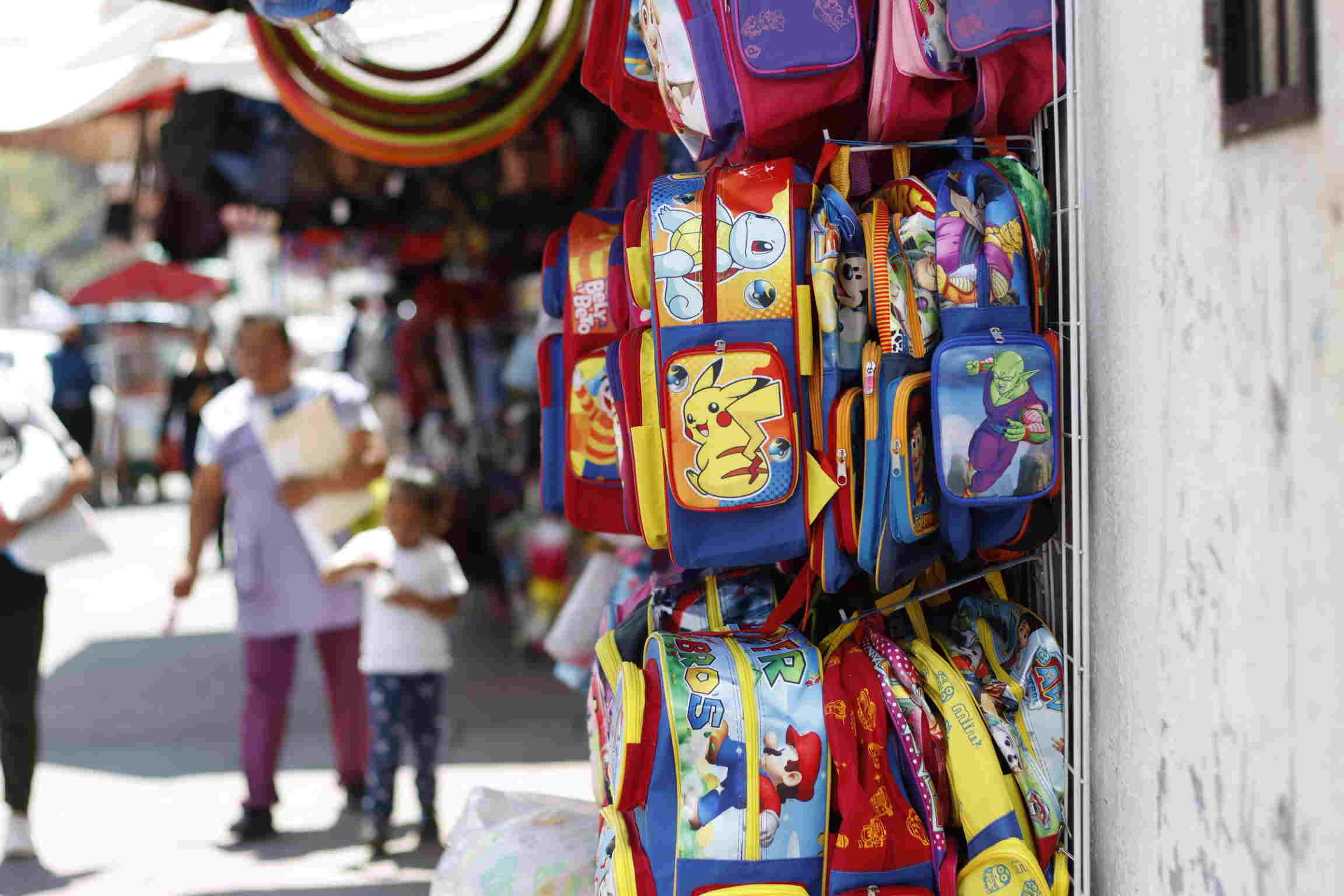 Venta de útiles escolares en el Centro Histórico