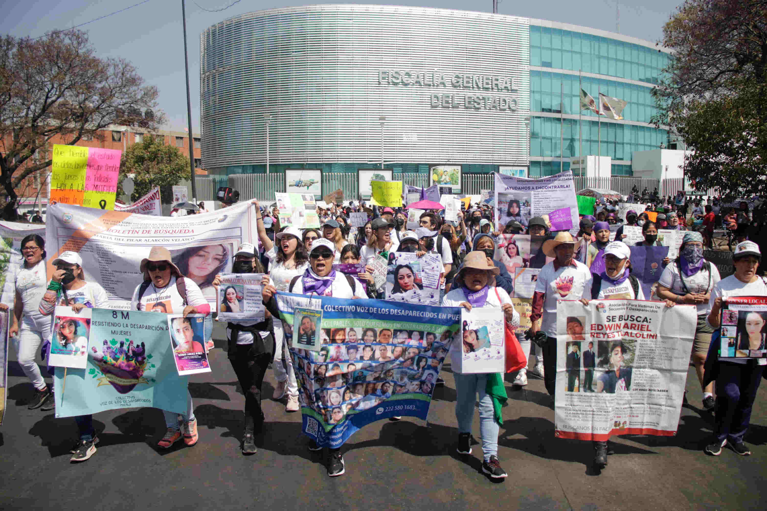 Prostesta de la Comisión de Búsqueda de Personas de Puebla