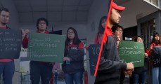 Alumnos de UPAEP protestan por asaltos en el Barrio de Santiago, exigen mayor seguridad