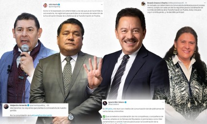 Nacho, Armenta, Julio y hasta la viuda de Barbosa anuncian en redes su inscripción a la gubernatura por Morena