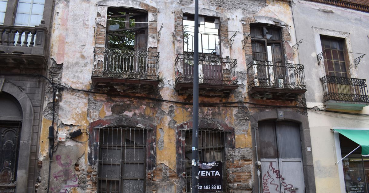En el Centro Histórico de Puebla existen 240 casonas en riesgo de caer en caso de que un sismo vuelva a presentarse en la entidad poblana