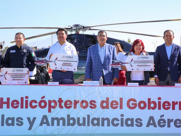 Patrimonio de Puebla al Servicio de la Comunidad: Helicópteros Reactivados